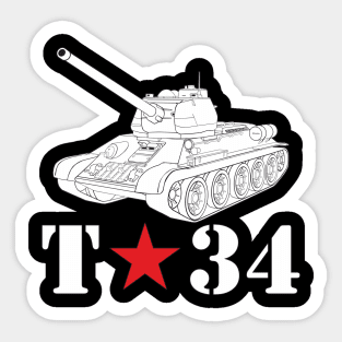 Soviet T-34 tank Sticker